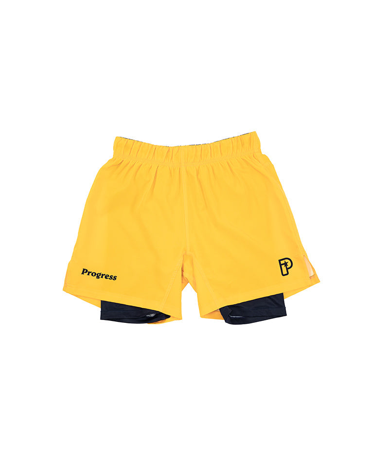 Academy + Yellow Hybrid Shorts
