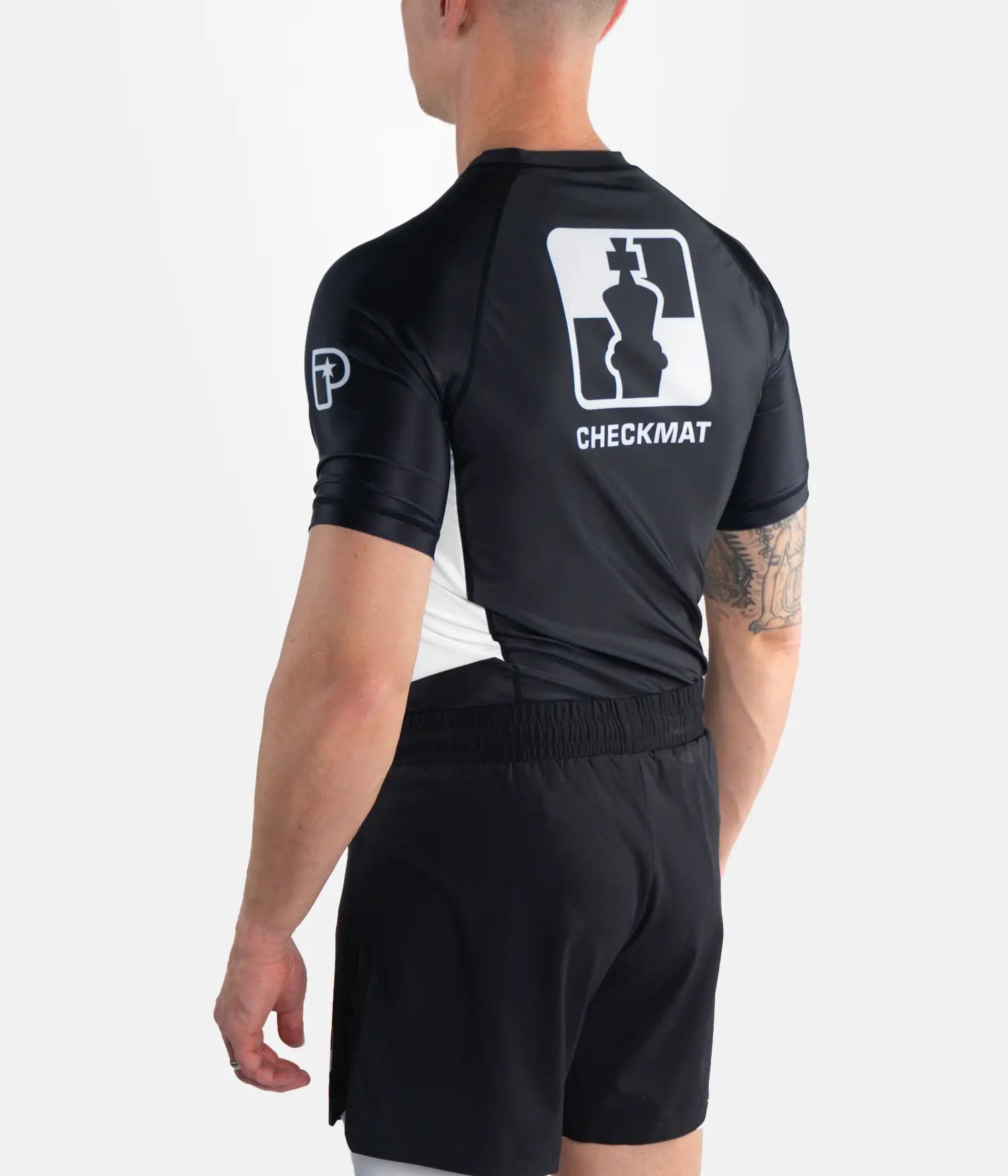 Checkmat Ranked Rashguard - White/Black