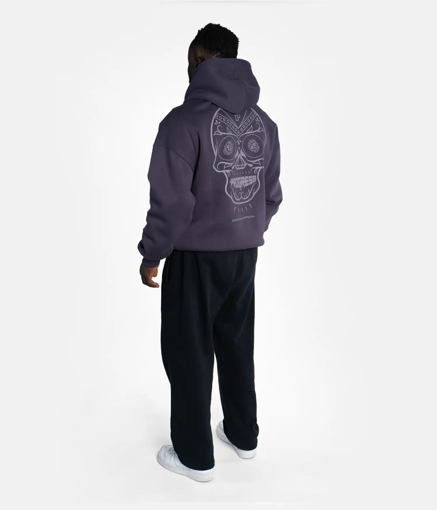 Calavera Oversized Hoodie - Brown