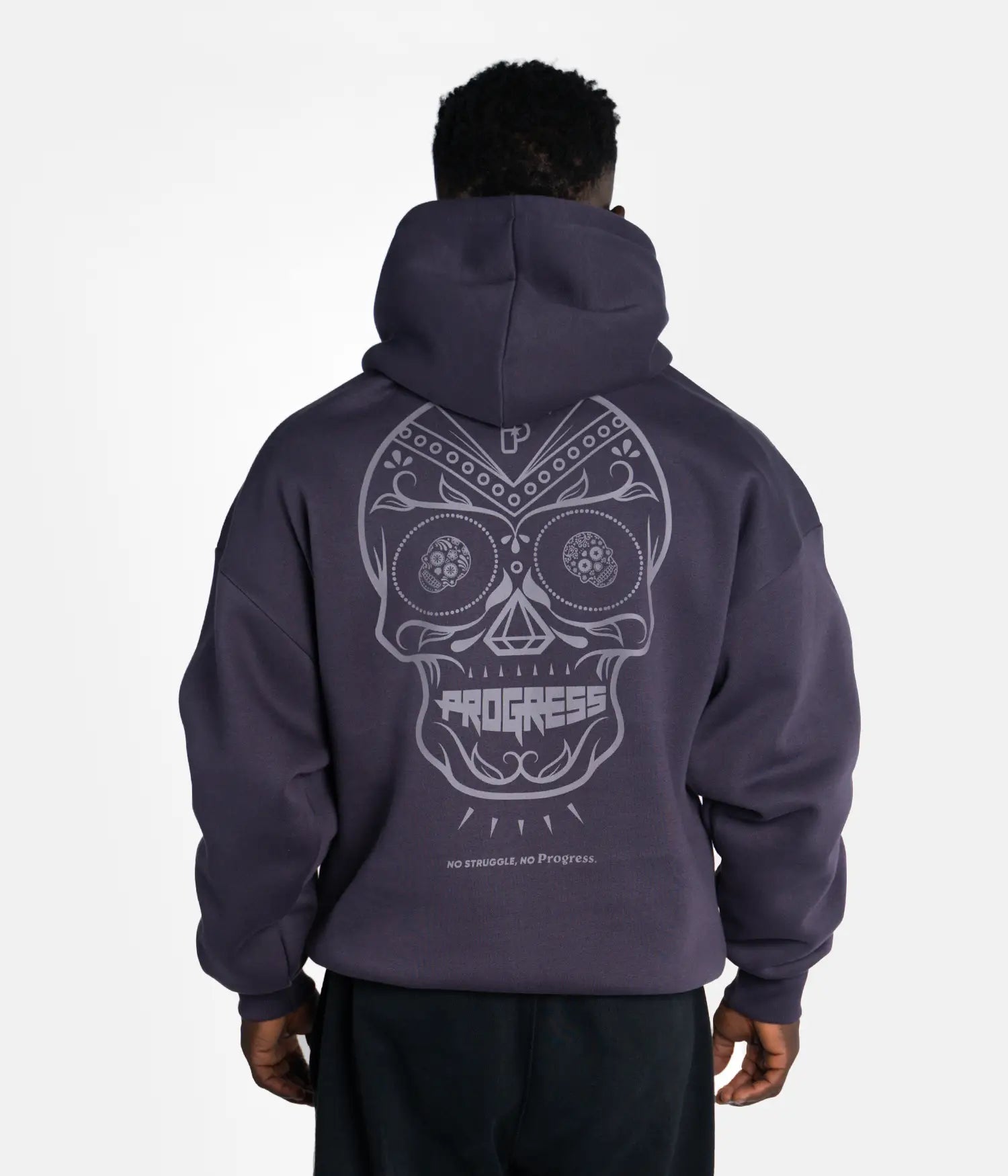 Calavera Oversized Hoodie - Brown
