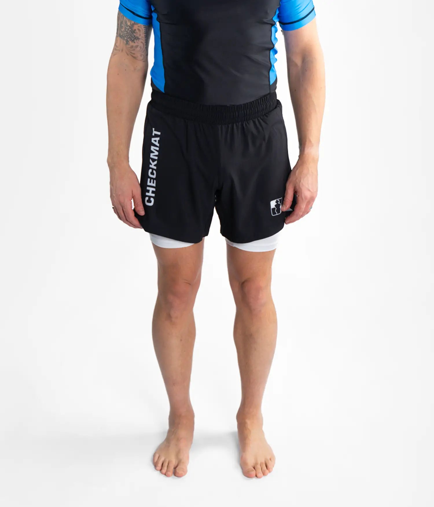 Checkmat Club Hybrid Shorts - Black
