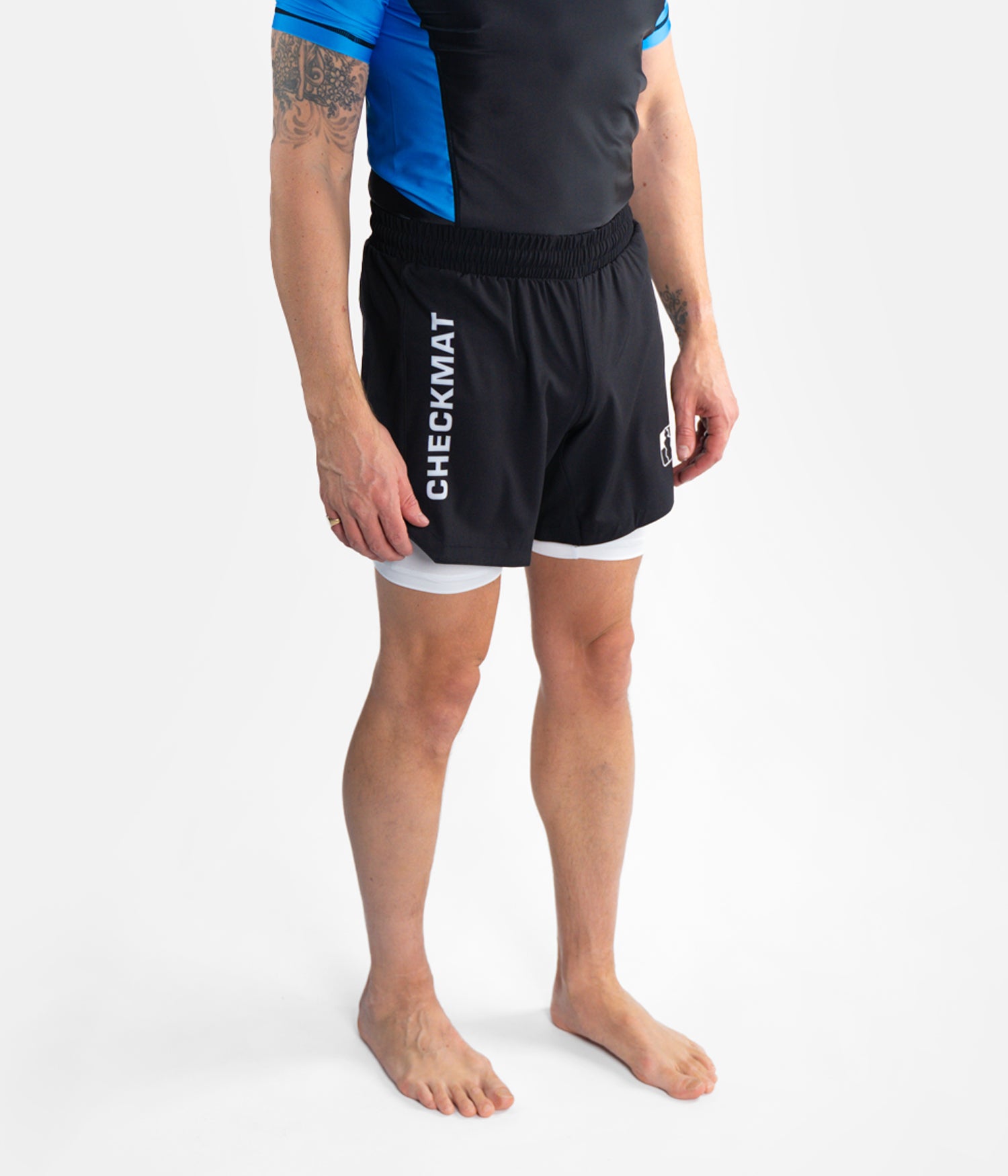 Checkmat Club Hybrid Shorts - Black
