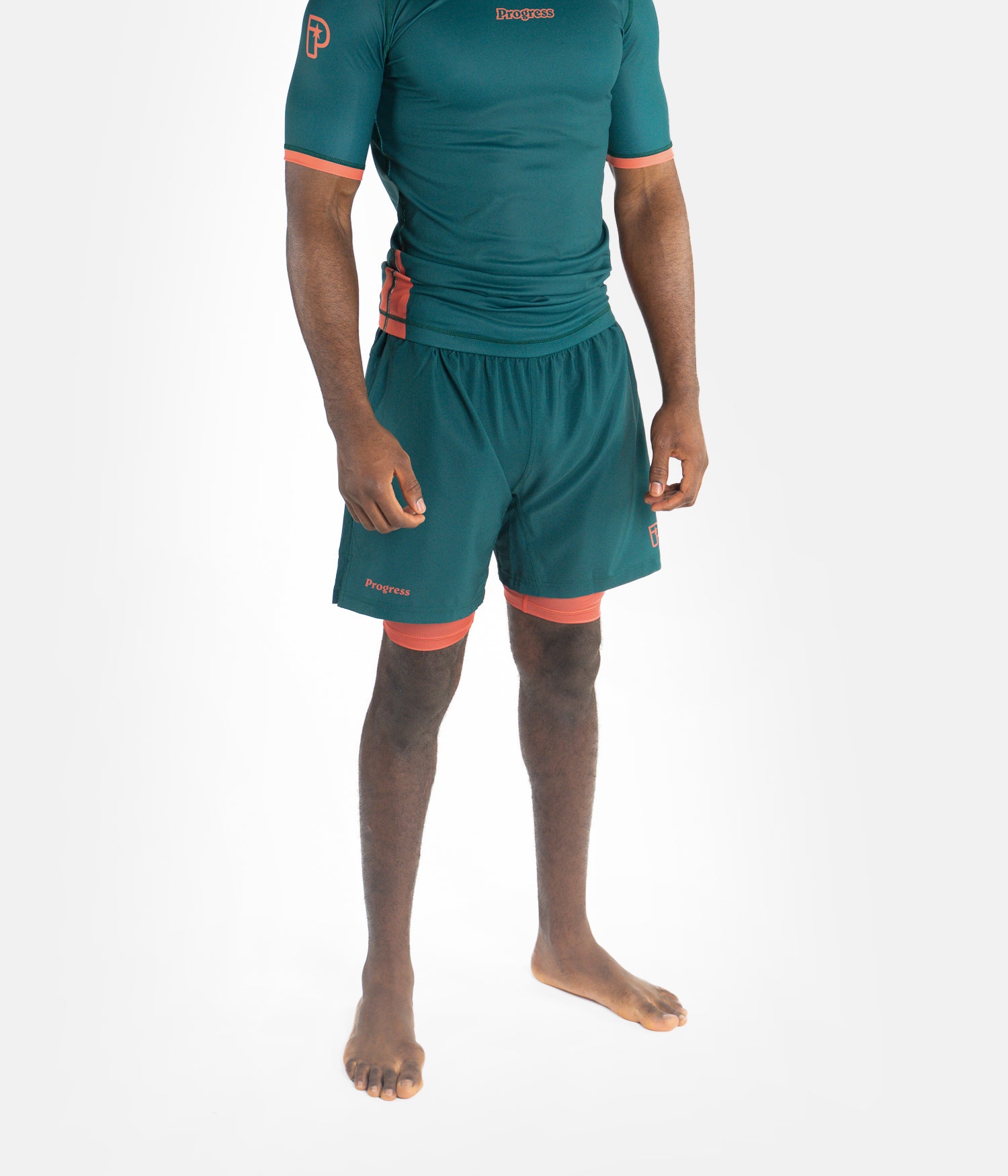 Academy + Deep Forest Green Hybrid Shorts