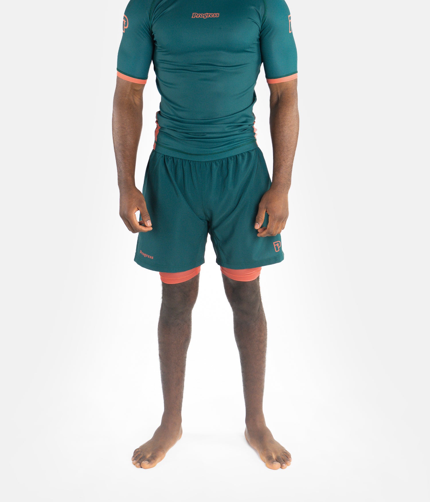 Academy + Deep Forest Green Hybrid Shorts
