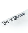 Progress brand embroidered on the White Featherlight Lightweight Competition Gi pants