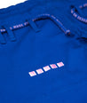 A close up view of the Blue Ladies M6 Kimono Mark 5 pants design