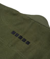 A close up view of the Limited Edition Forest Green Ladies M6 Kimono Mark 5 upper back design