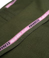 A close up view of the Limited Edition Forest Green Ladies M6 Kimono Mark 5 inner lining design