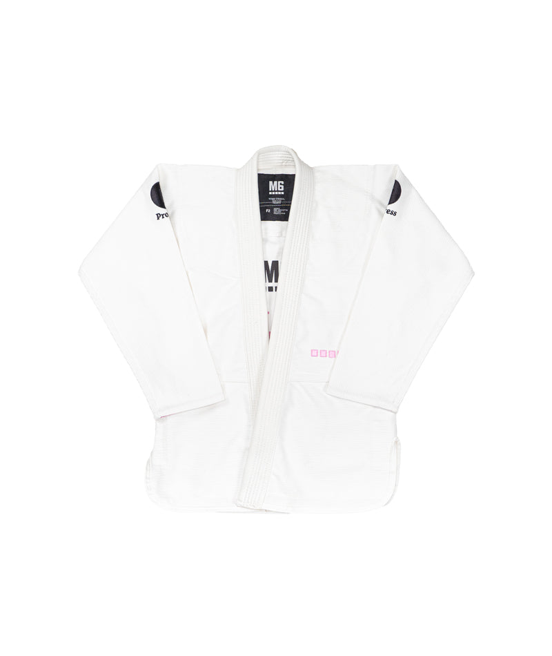 Ladies M6 Kimono Mark 5 - White (front view)