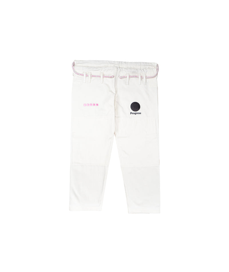 Ladies M6 Kimono Mark 5 pants - White (front view)