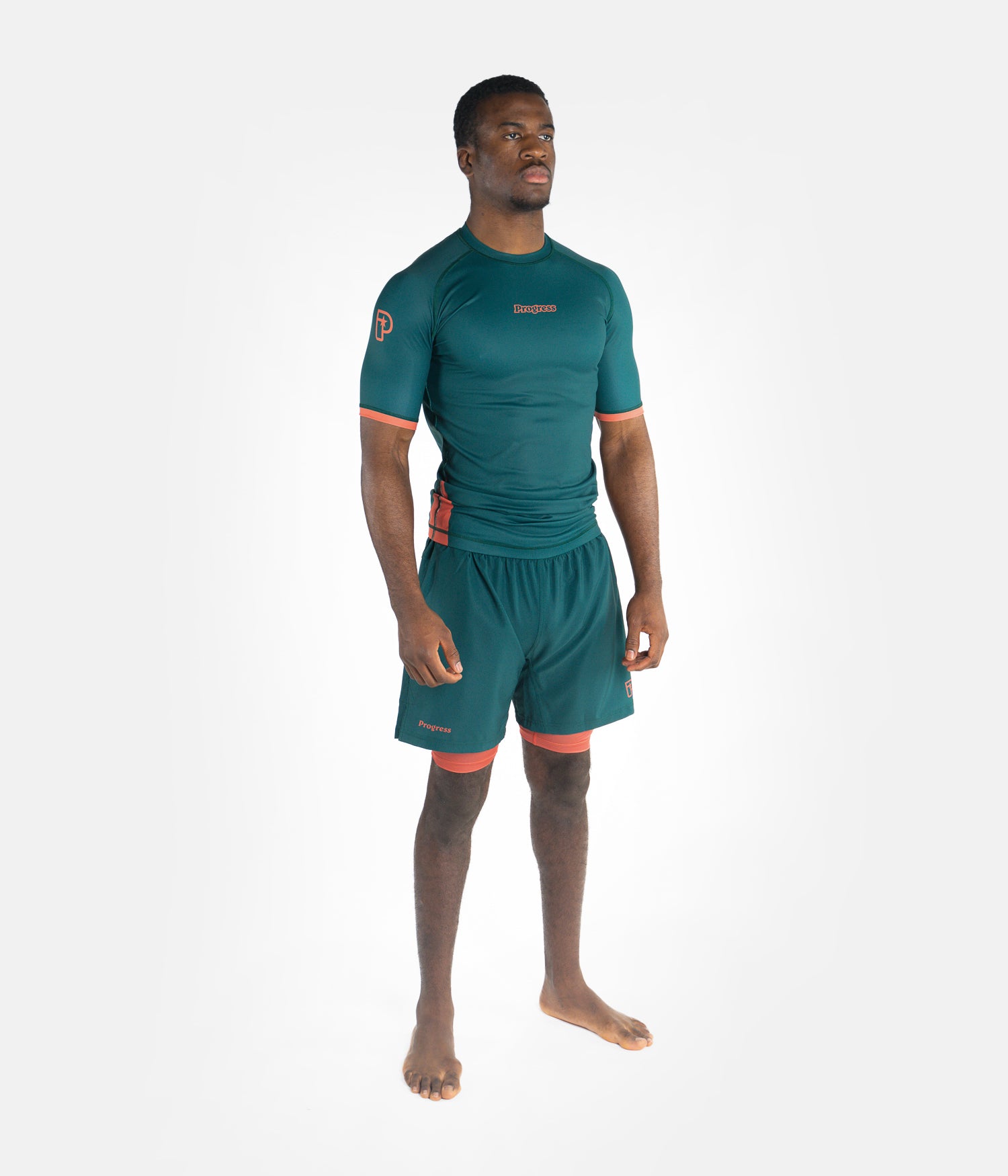 Academy + Deep Forest Green Hybrid Shorts