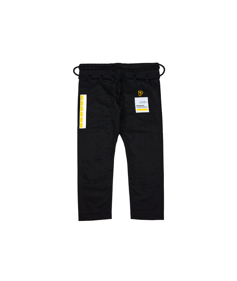The Foundation Three Gi Pants - Black (Front View)