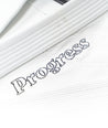 Progress brand embroidered on the white The Foundation Three Kimono