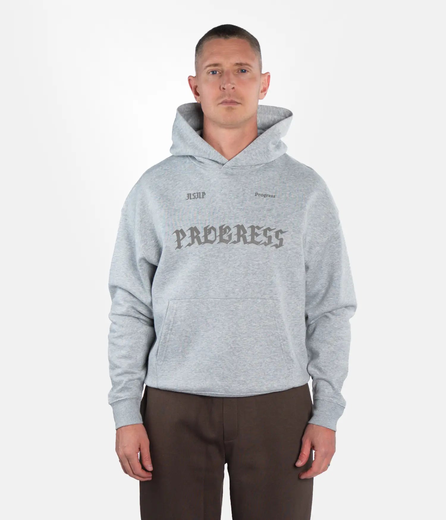 Hazed Ink Hoodie - Heather Grey