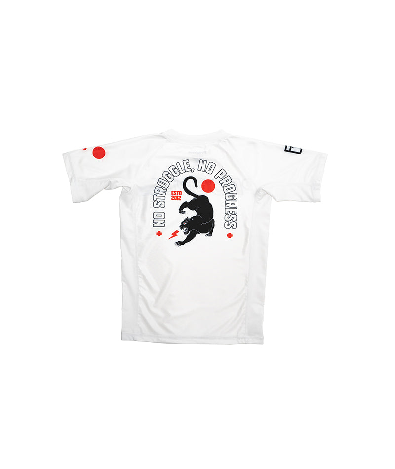 Kids Panther Rashguard - White