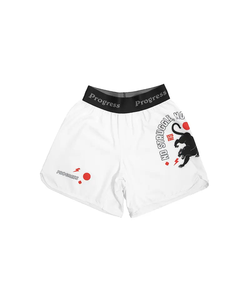 Kids Panther Board Shorts - White