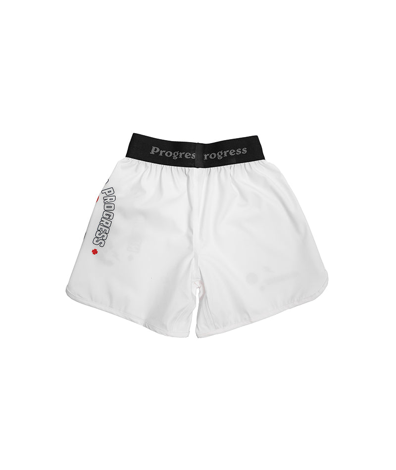 Kids Panther Board Shorts - White