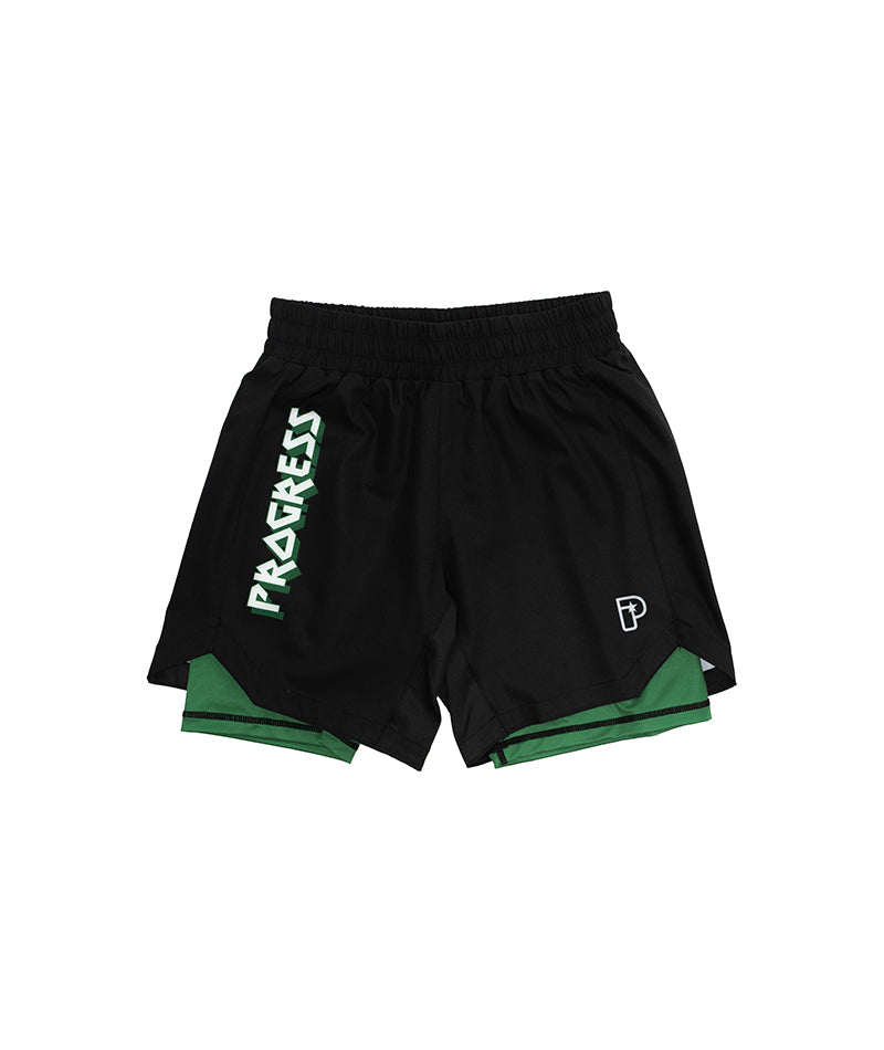 Kids Bengal Hybrid Shorts - Green