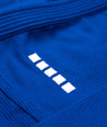 Close up view of the Blue M6 Kimono Mark 5 front design
