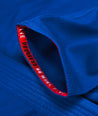 Close up view of the Blue M6 Kimono Mark 5 inner sleeve design