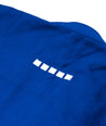 Close up view of the Blue M6 Kimono Mark 5 back design