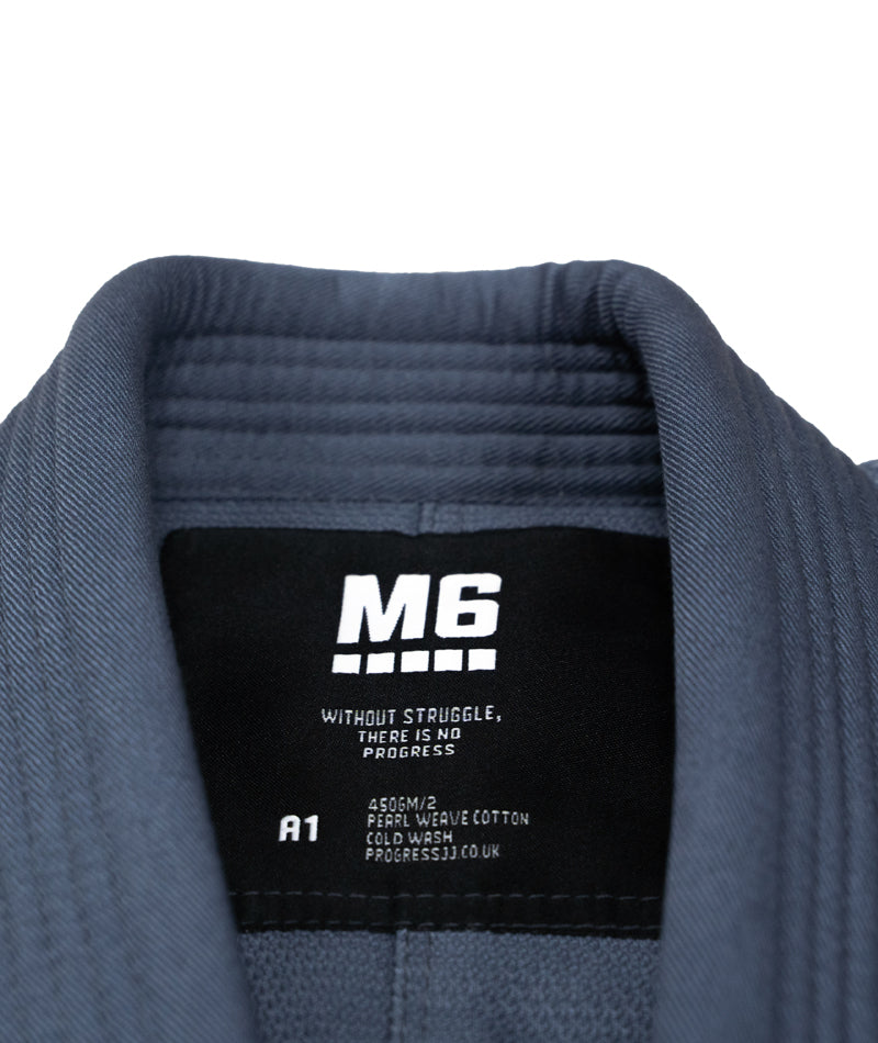 A close up of the Cool Grey M6 Kimono Mark 5 tag
