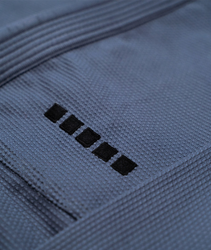 Close up view of the Cool Grey M6 Kimono Mark 5 front design