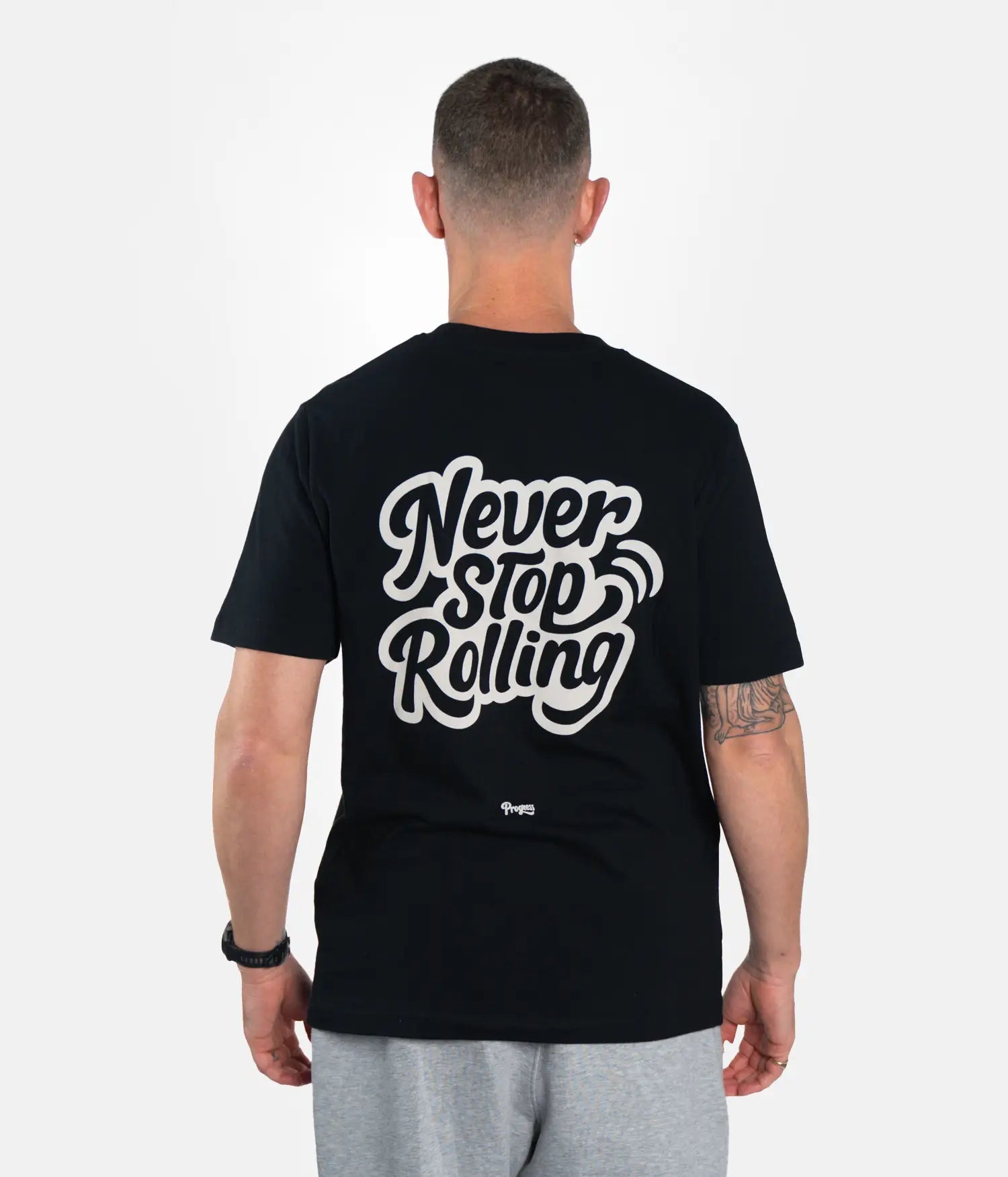 Never Stop Rolling Tee - Black