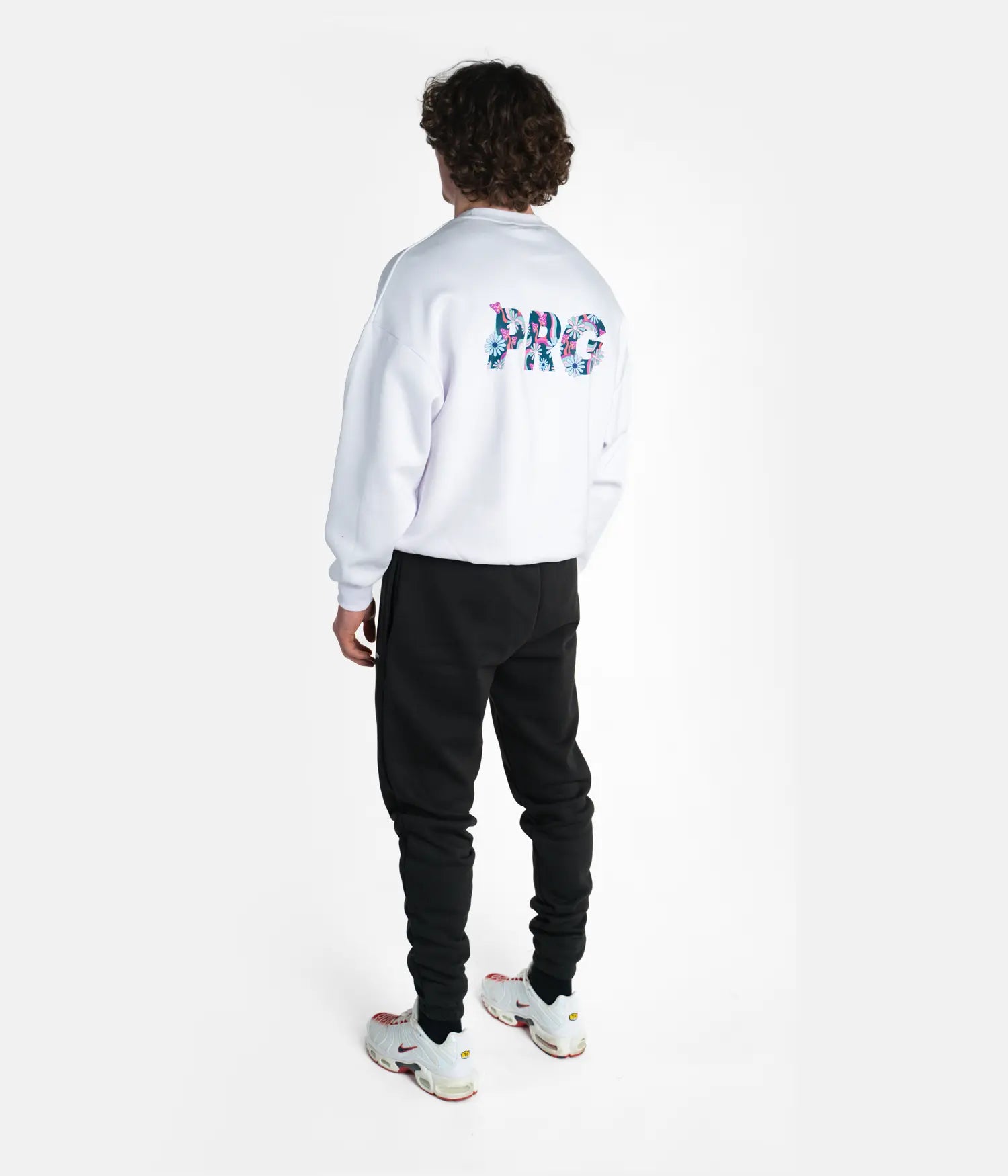 PRG Psychedelic Oversized Crewneck - White
