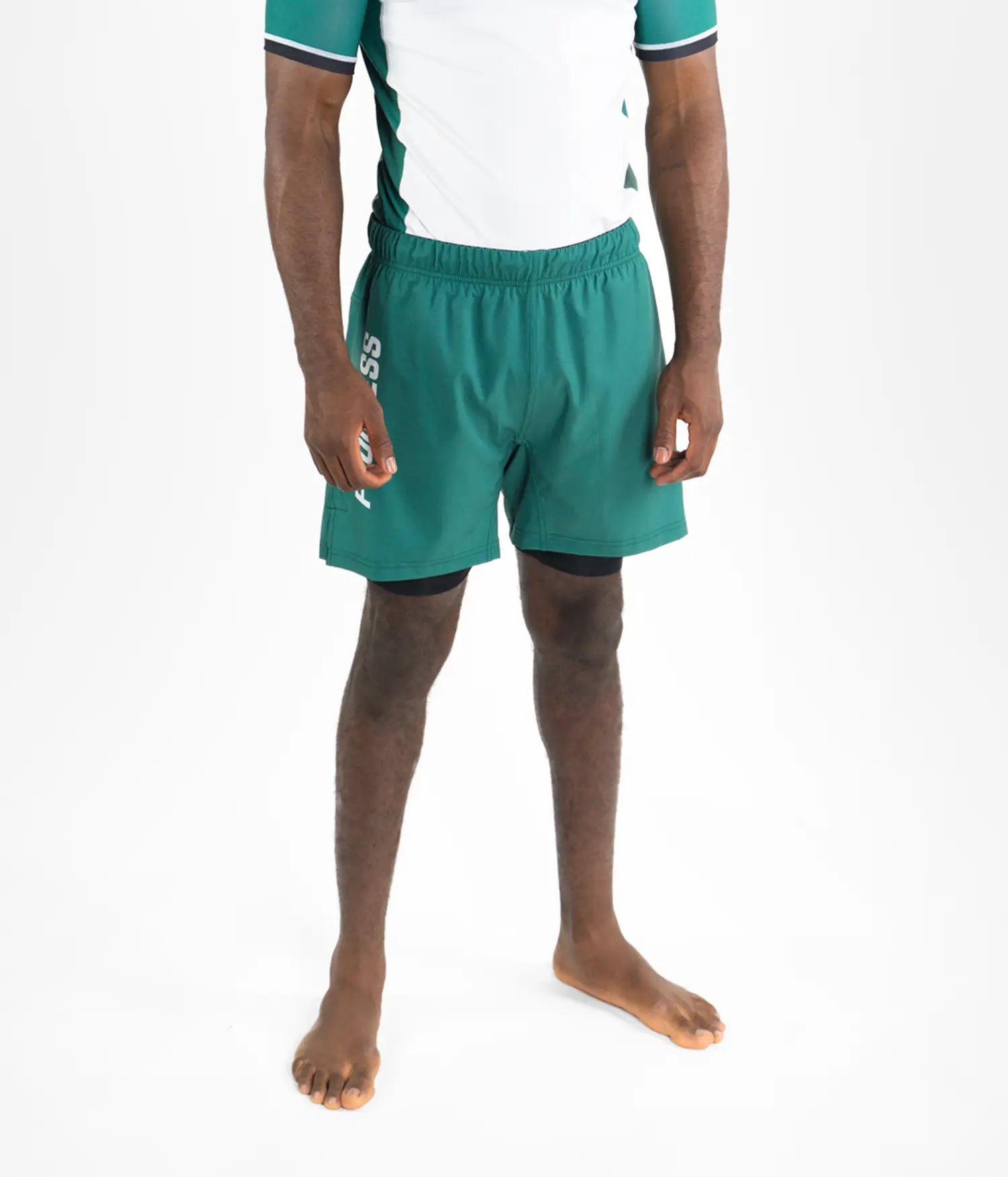 Profile Hybrid Shorts - White & Green