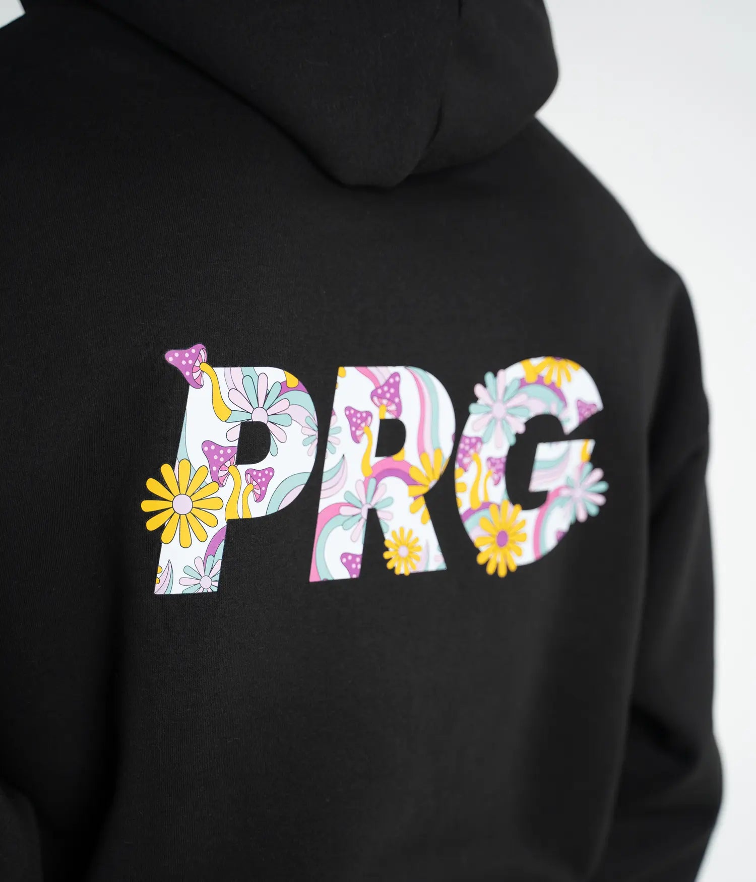 PRG Psychedelic Oversized Hoodie - Black