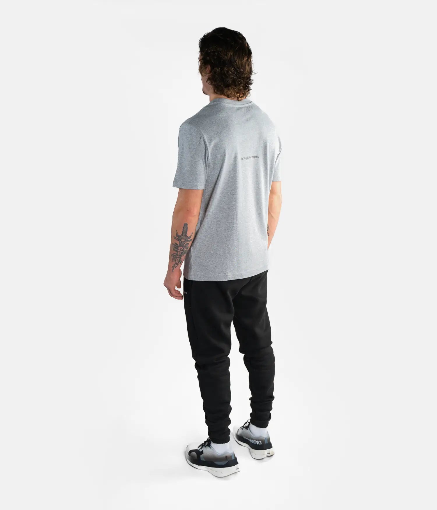 Hazed Ink Tee - Heather Grey