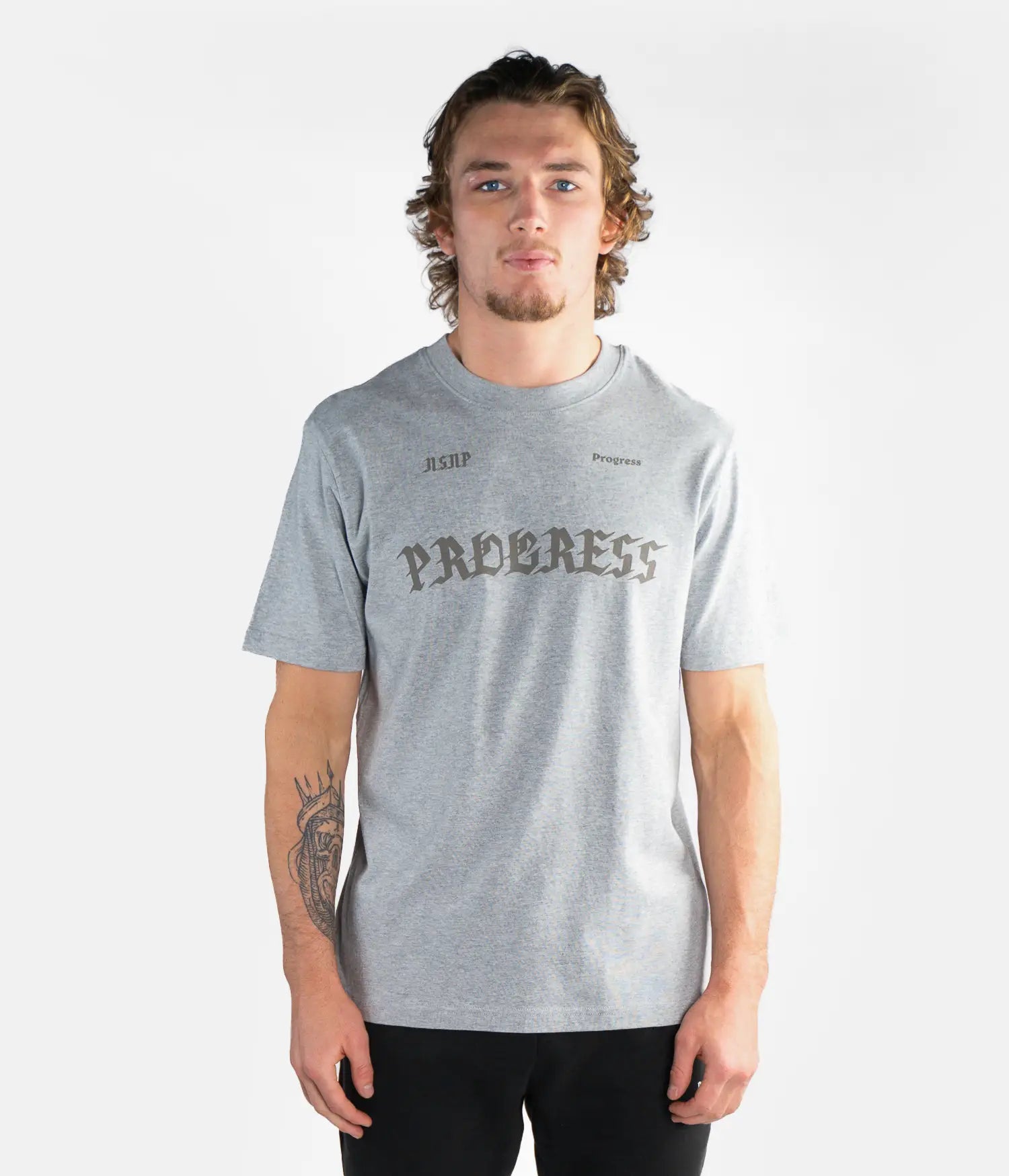 Hazed Ink Tee - Heather Grey
