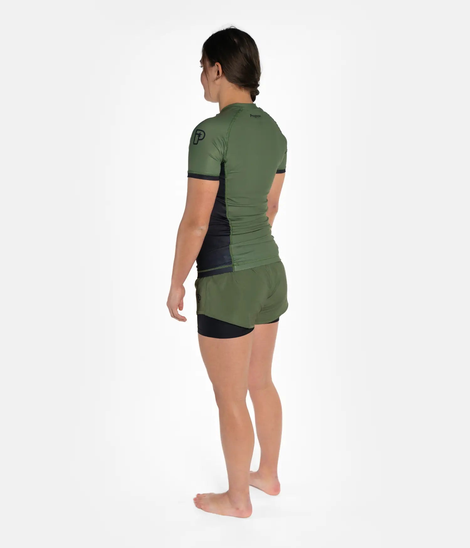 Academy + Khaki Women's Rashguard