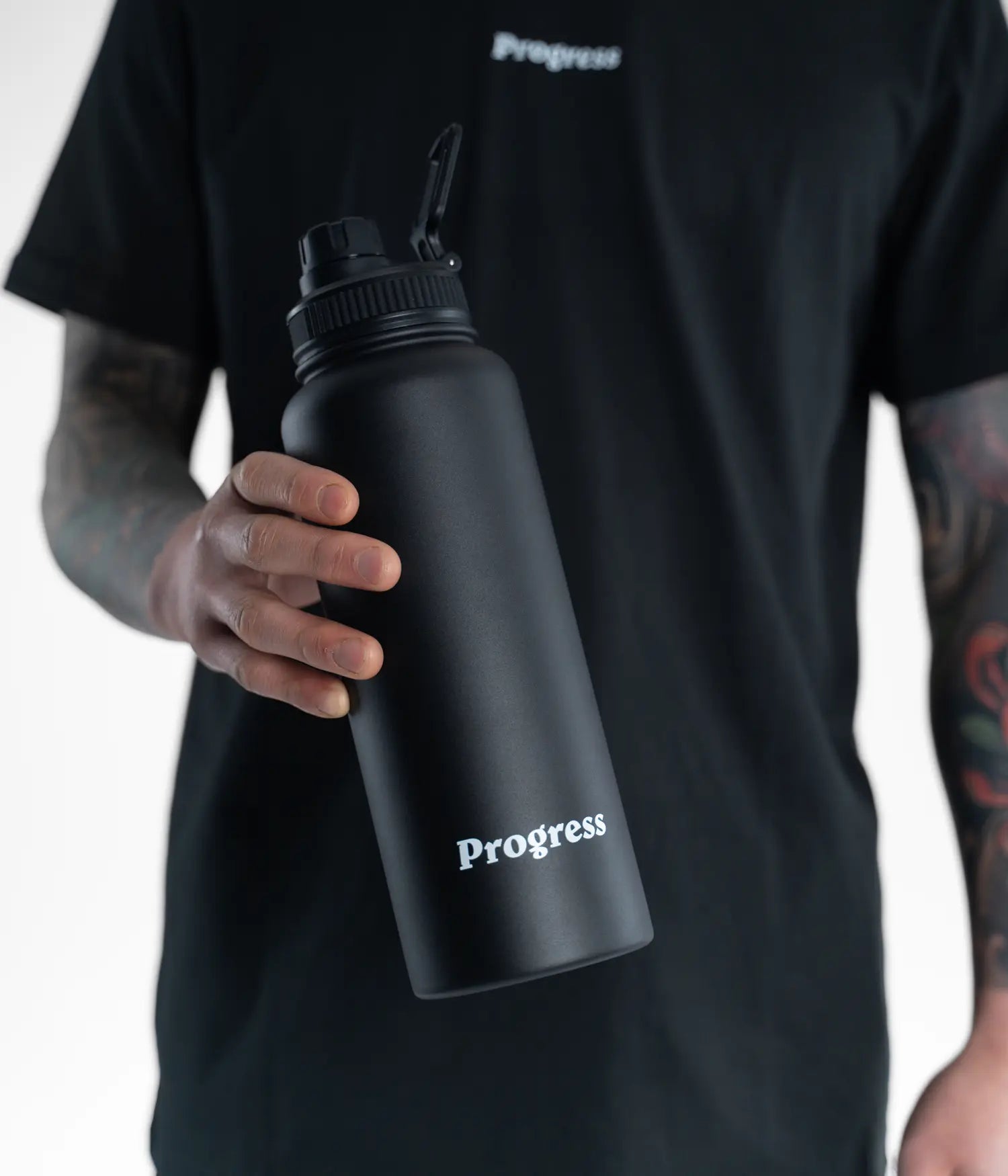 Progress 1.2L Water Bottle - Black