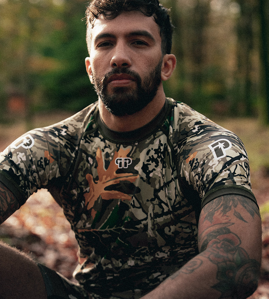Woodland camo rashguard 