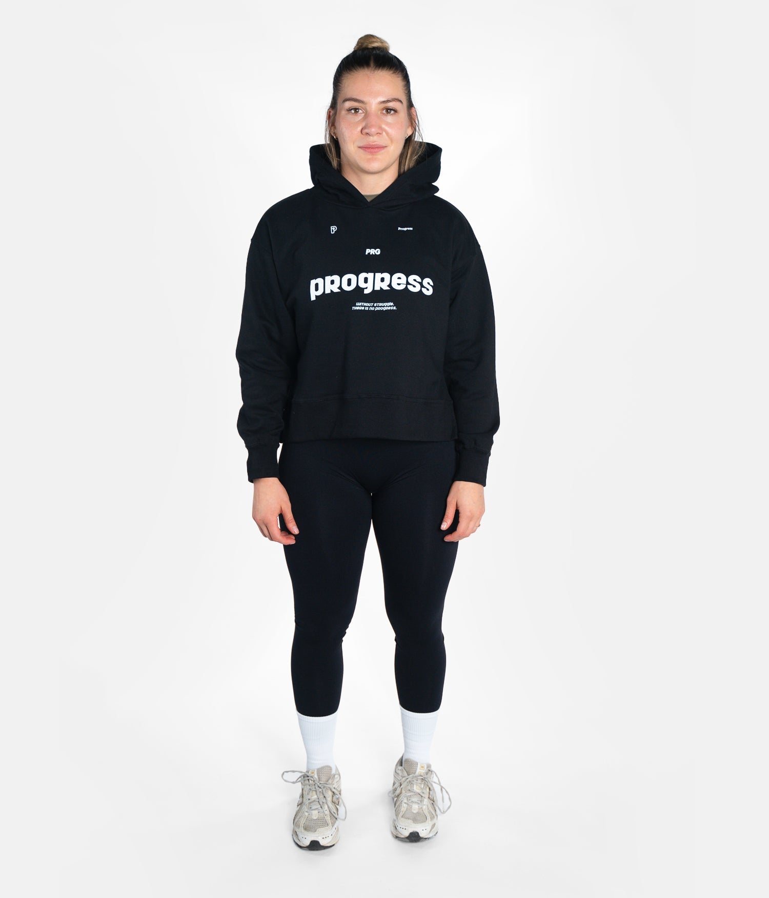 Women’s Vital Cropped Hoodie - Black