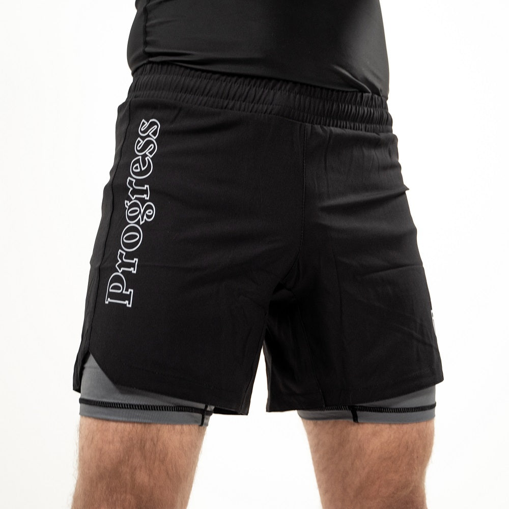 Profile Hybrid Grappling Shorts - Black