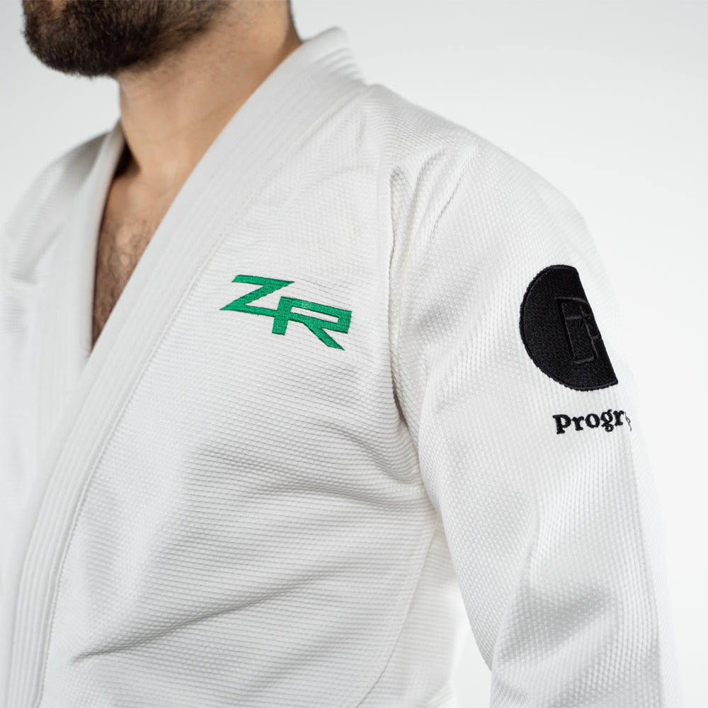 ZR Europe x Progress Jiu Jitsu Kimono- White